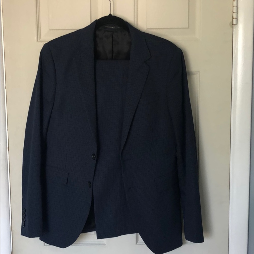 Zara suit set blue and black plaid